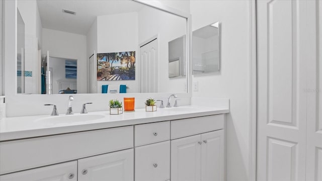 bathroom featuring vanity