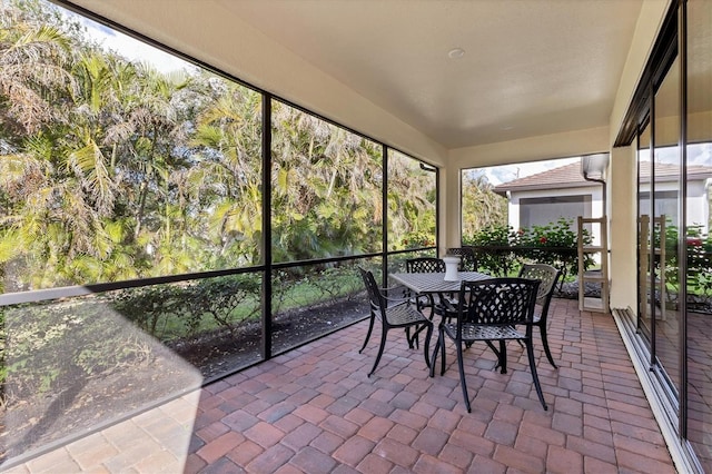 view of sunroom / solarium