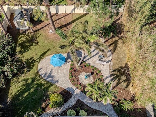 birds eye view of property