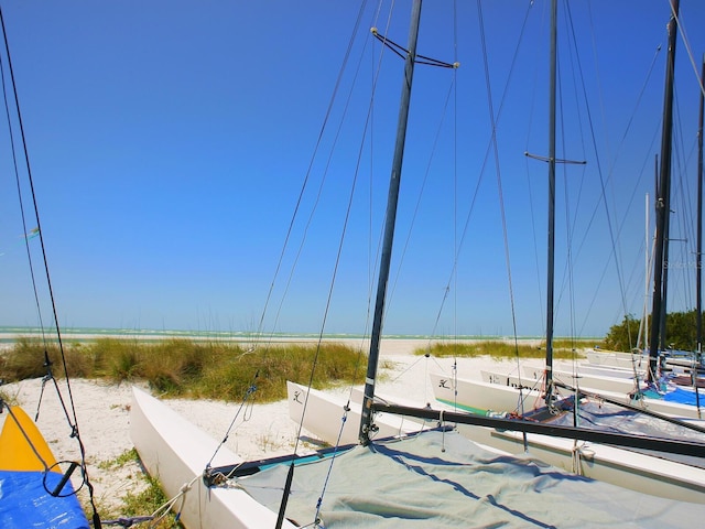 view of property's community with a water view