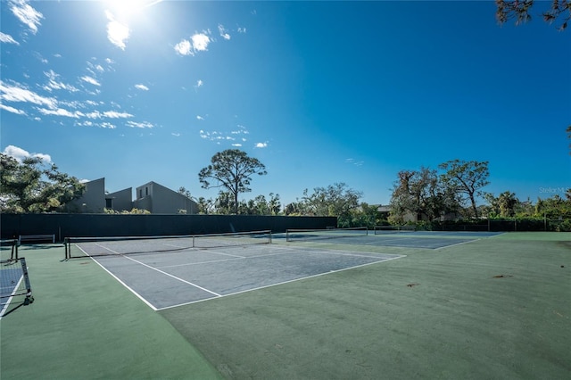 view of sport court