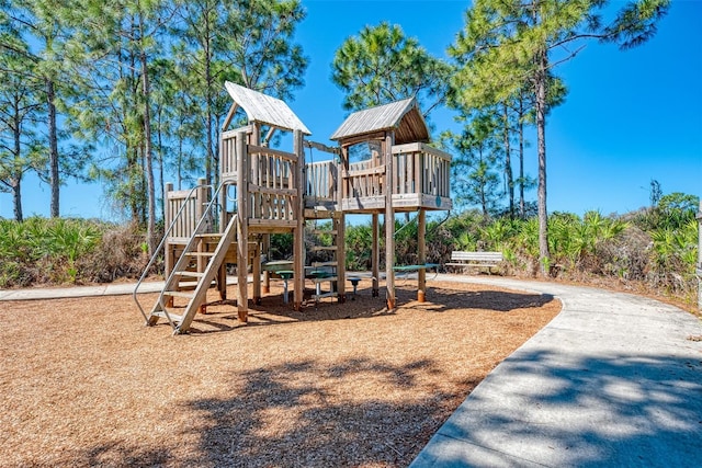 view of jungle gym