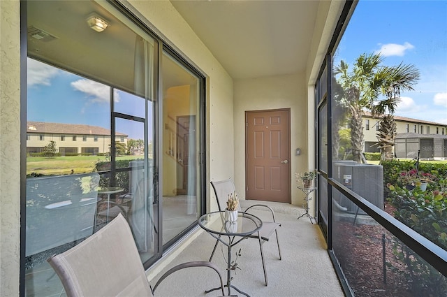 view of sunroom / solarium