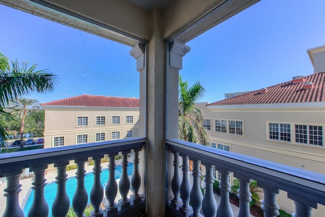 view of balcony