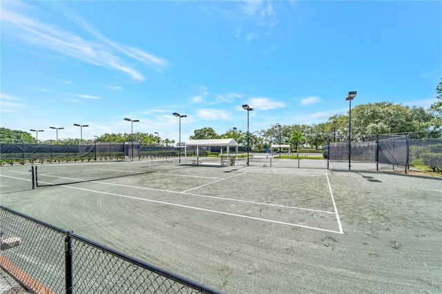 view of tennis court