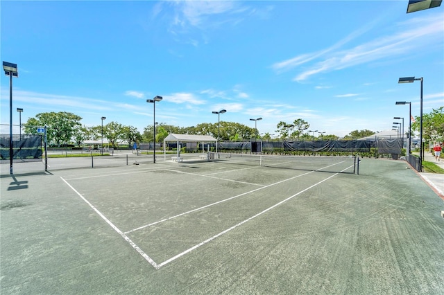 view of sport court