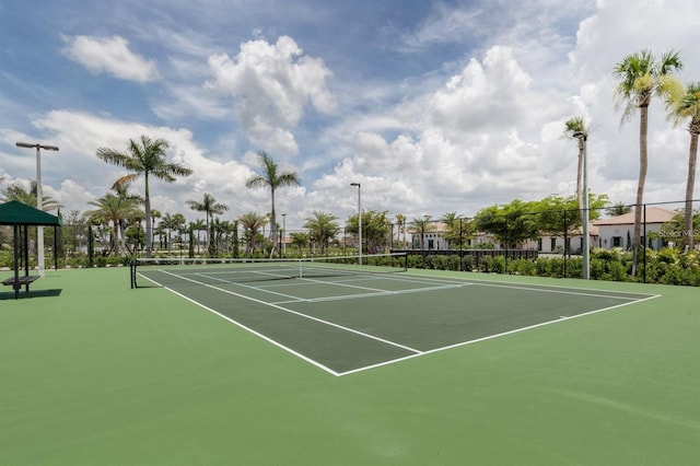 view of sport court