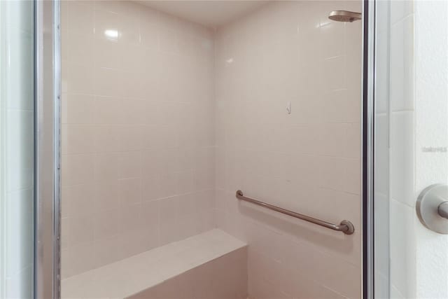 bathroom with walk in shower