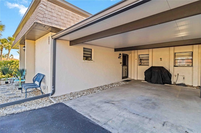 exterior space with a patio area