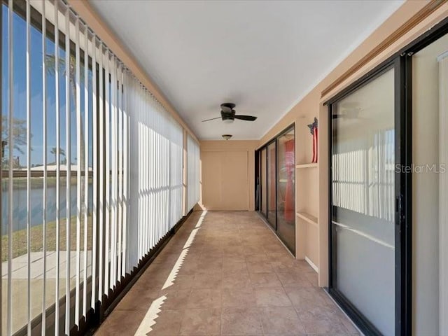 hall featuring plenty of natural light