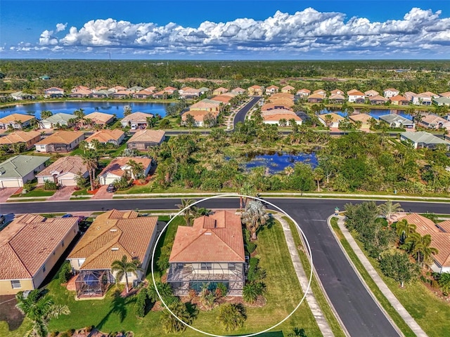 11679 Anhinga Ave, Venice, FL 34292 - bird's eye view featuring a water view and a residential view