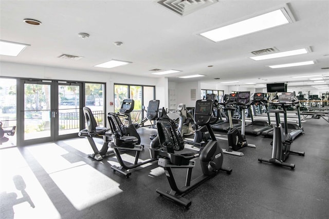 view of exercise room