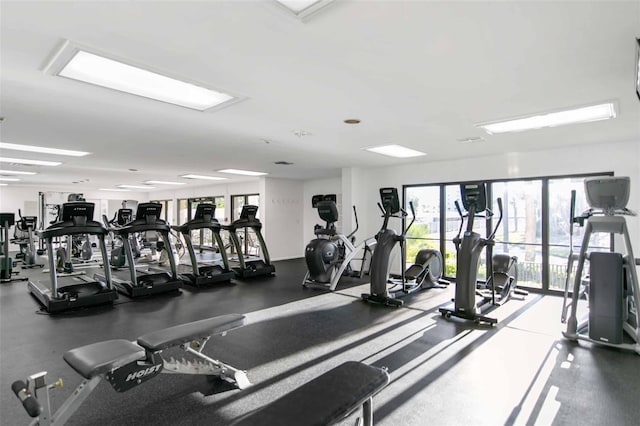 view of exercise room