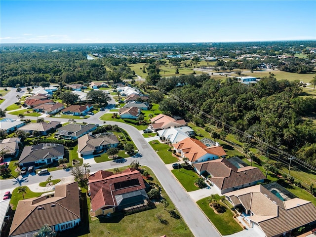 drone / aerial view featuring a residential view