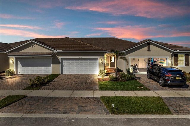 ranch-style house with a garage