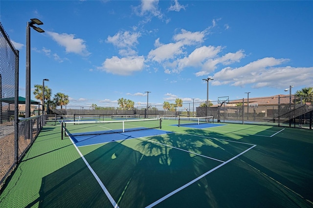 view of tennis court