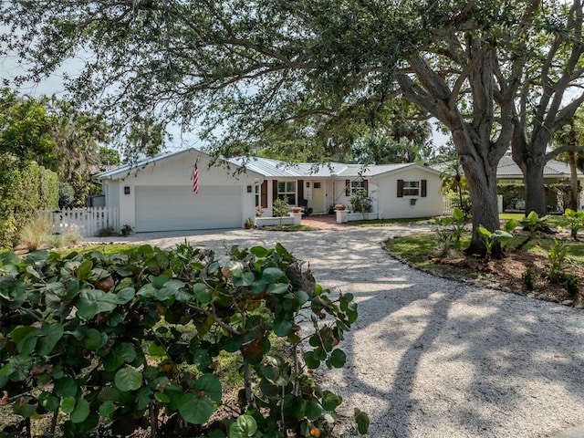 ranch-style house with a garage