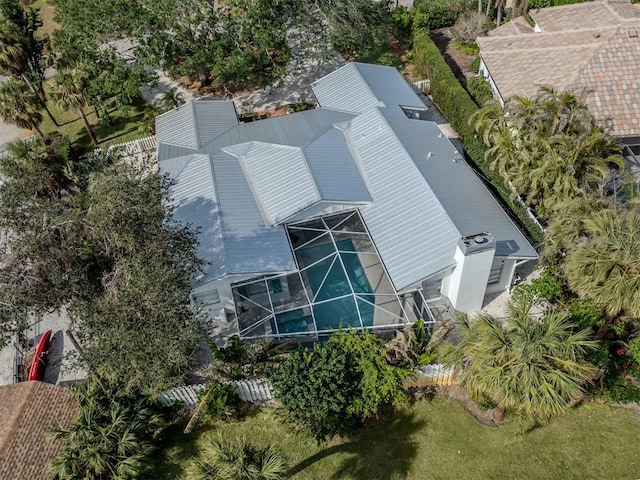 view from above of property