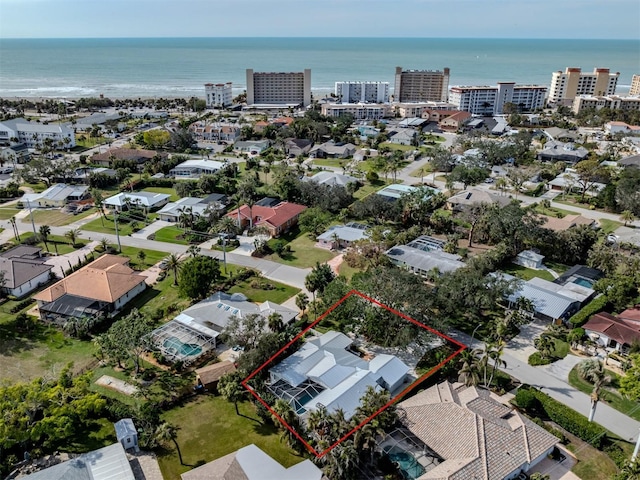 view of property location featuring property boundaries highlighted and a nearby body of water