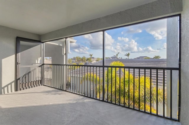 view of sunroom / solarium