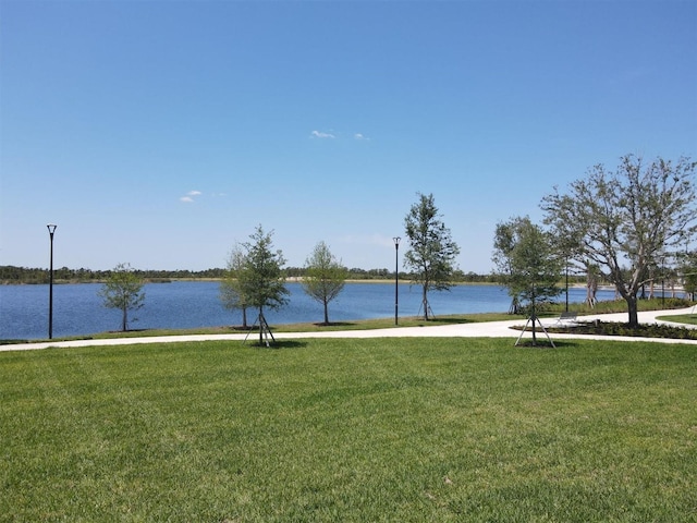 view of water feature