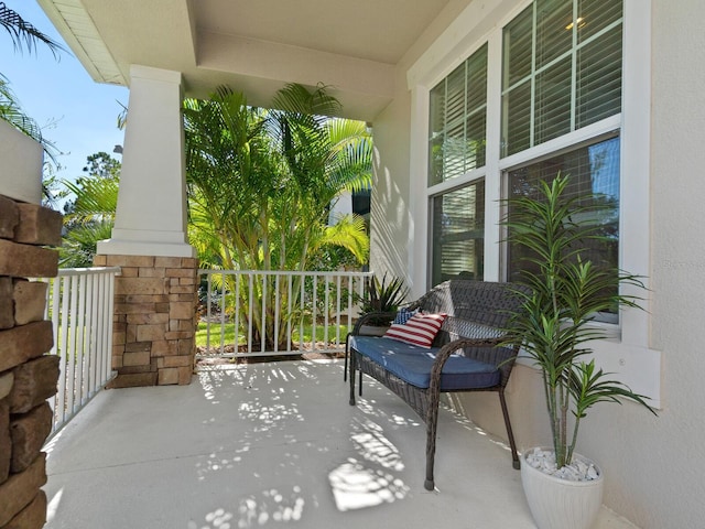 exterior space featuring a porch