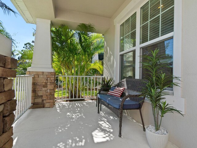 5930 Anise Dr, Sarasota, FL 34238 - view of patio featuring covered porch