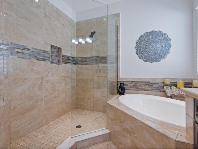 5930 Anise Dr, Sarasota, FL 34238 - full bath with a bath and tiled shower