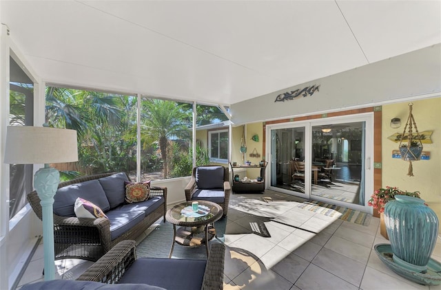 view of sunroom / solarium