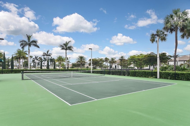 view of tennis court