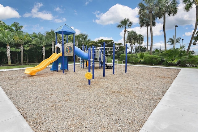 view of jungle gym