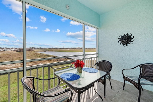 view of sunroom