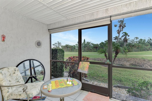 view of sunroom / solarium