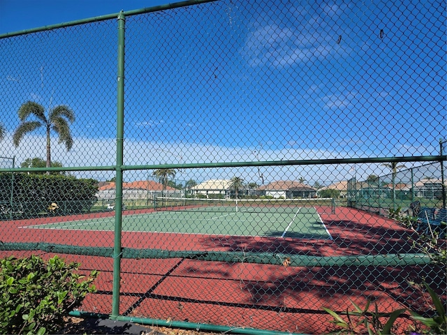 view of tennis court