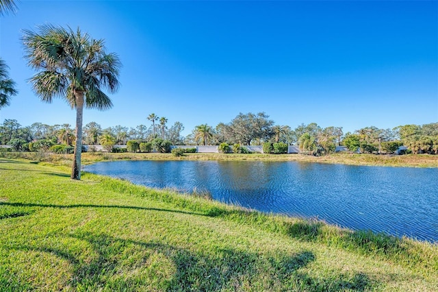 view of water feature