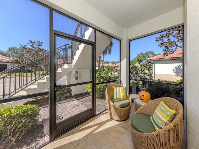 view of sunroom / solarium