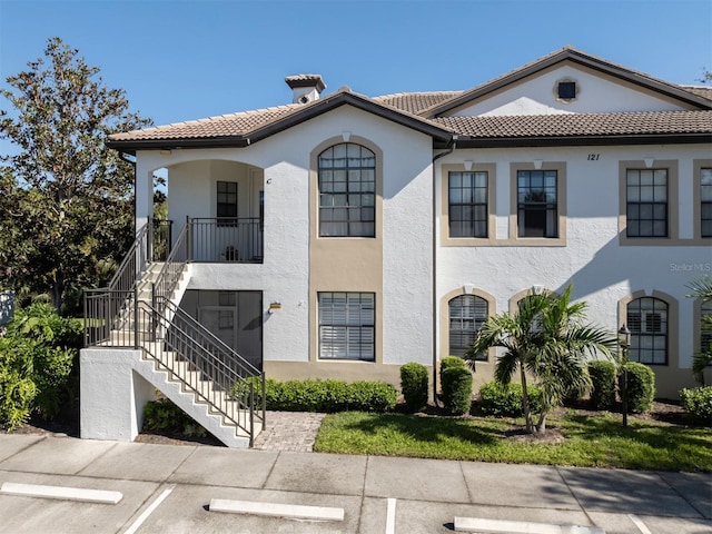 view of mediterranean / spanish house