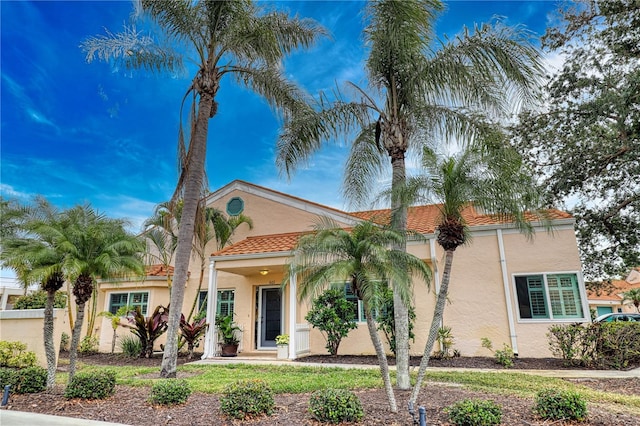 view of mediterranean / spanish home