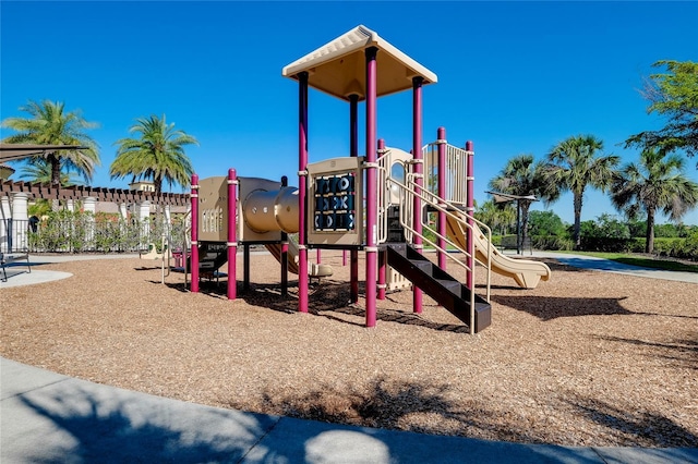 view of jungle gym