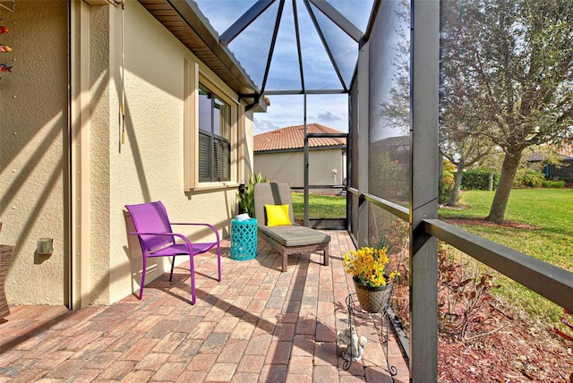 view of sunroom / solarium