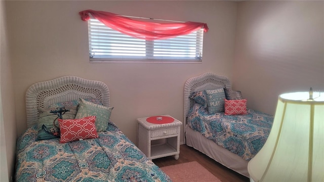 bedroom featuring hardwood / wood-style flooring