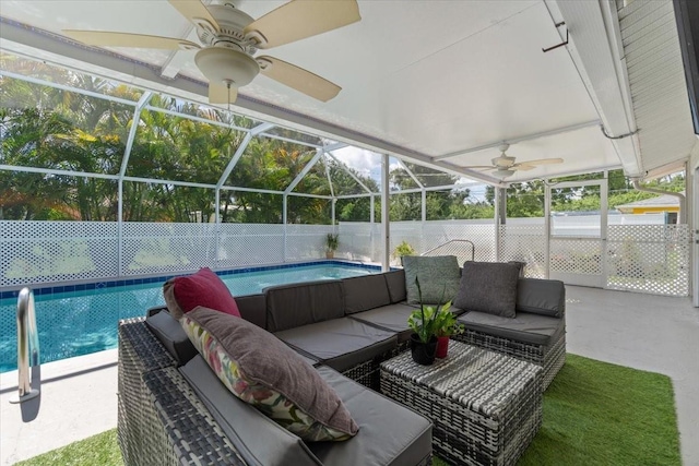 sunroom with a healthy amount of sunlight