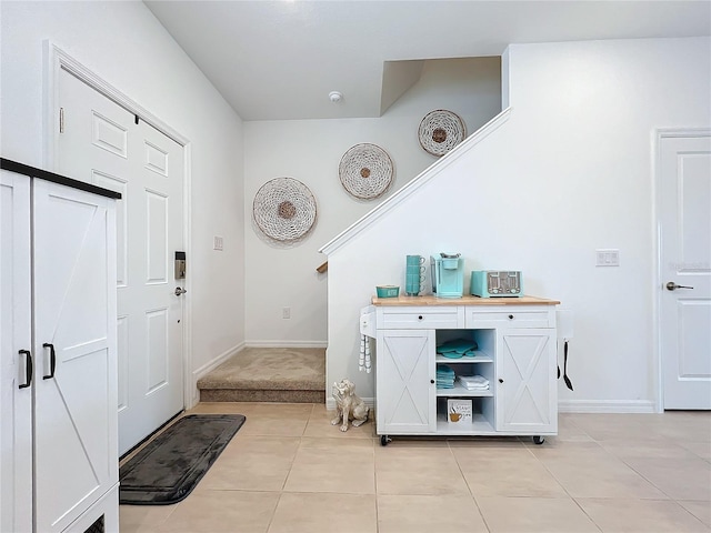 view of tiled entryway