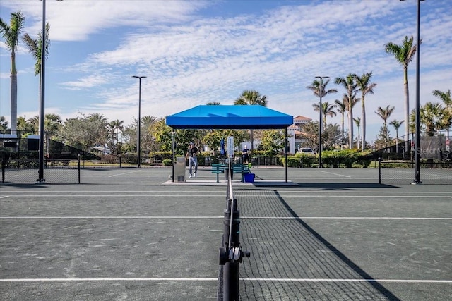 view of tennis court