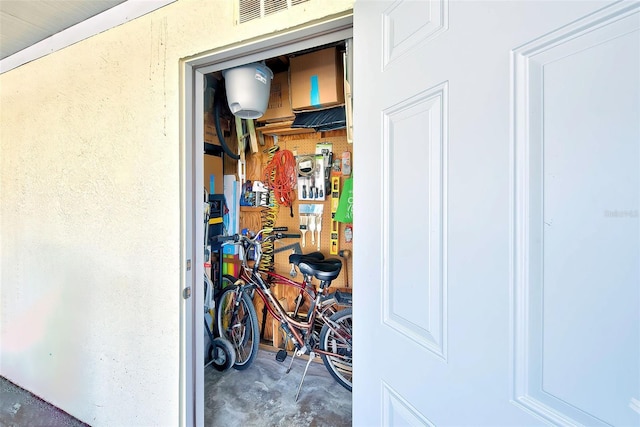 view of storage room