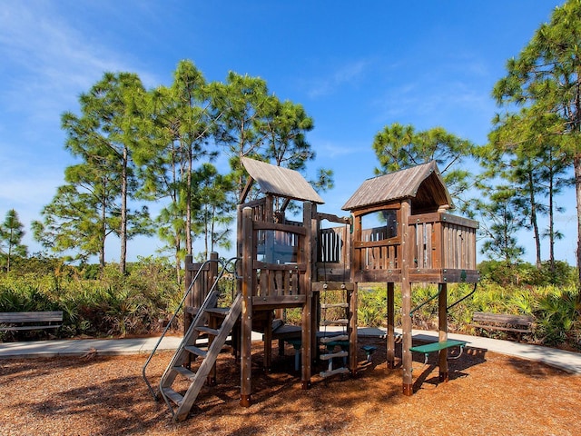 view of jungle gym