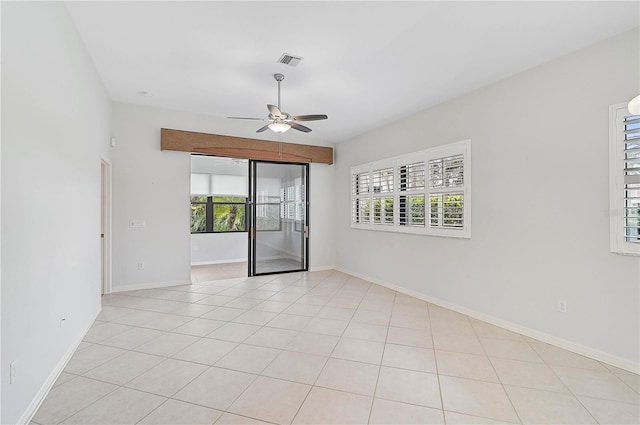 4575 Cancello Grande Ave, Venice, FL 34293 - tiled empty room featuring ceiling fan