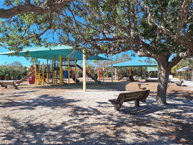 view of jungle gym