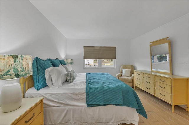 bedroom featuring light wood-type flooring