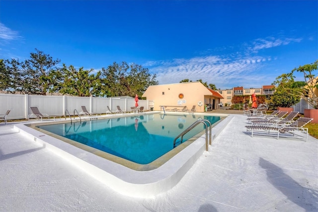 view of pool with a patio